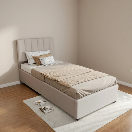 Cadre de lit beige enfant - Espace Enfant