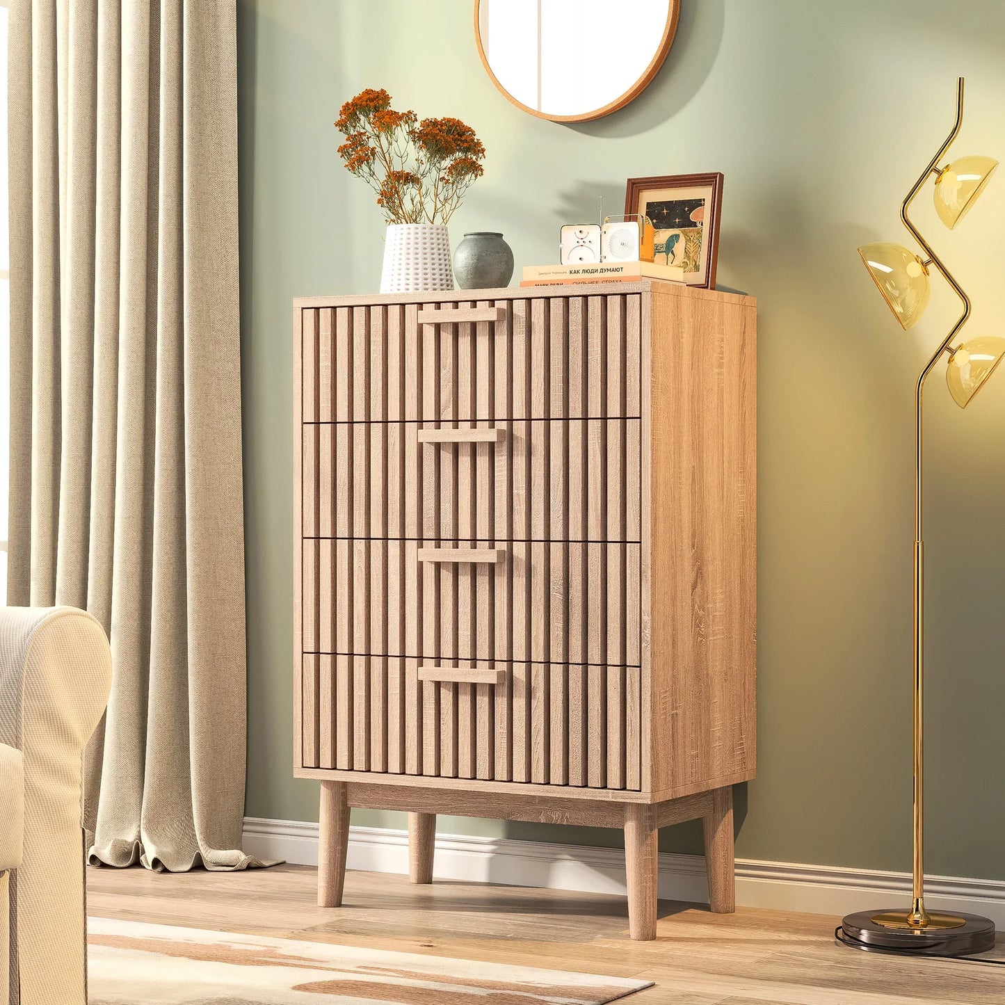 Commode 4 tiroirs chambre adulte - Espace Enfant