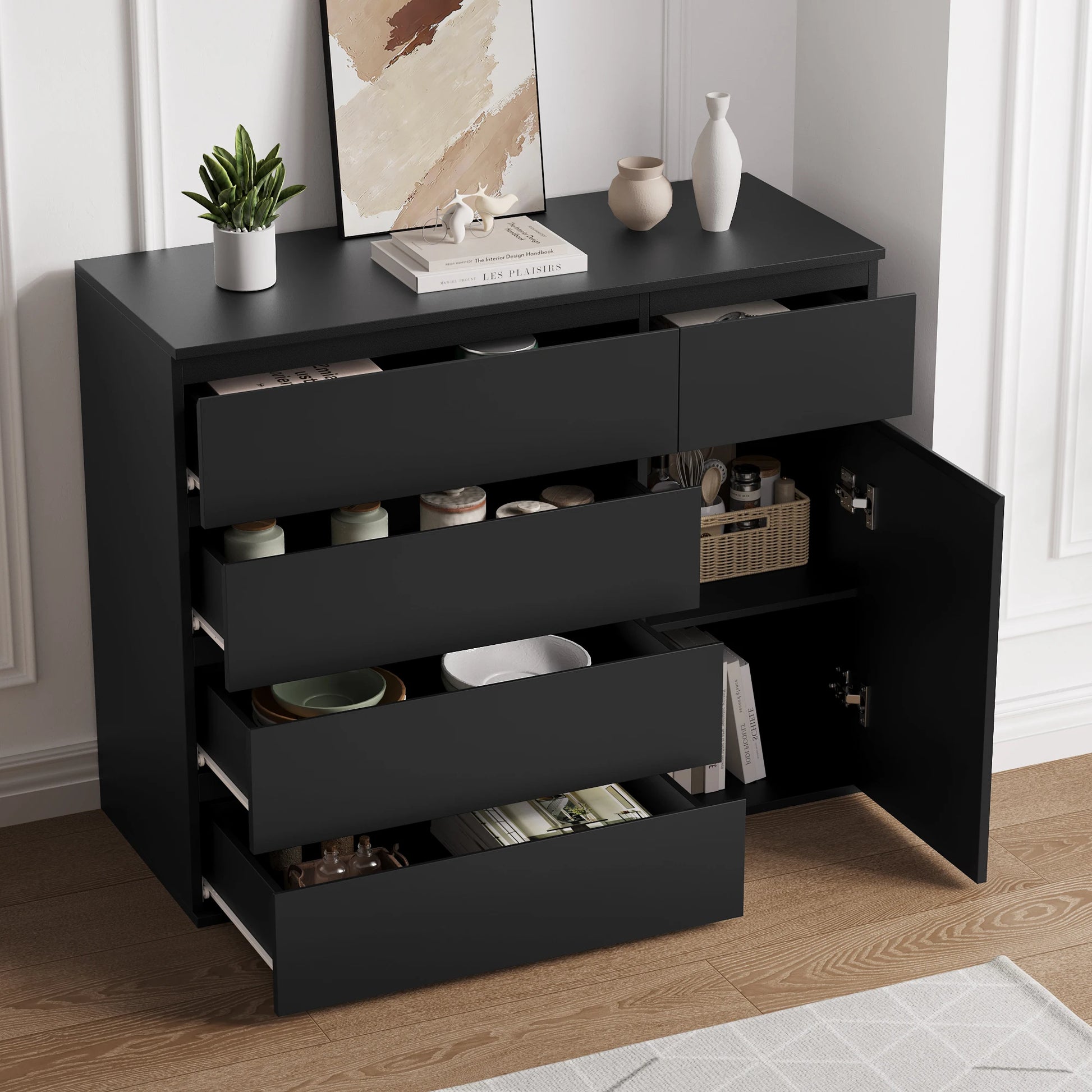 Commode noir moderne - Espace enfant