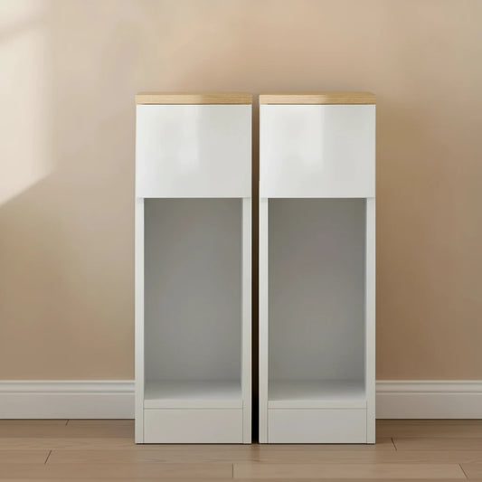 Duo_table_de_chevet_blanche_2 - Espace Enfant