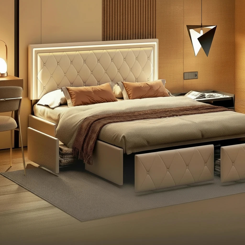 Lit chambre adulte moderne - Espace Enfant