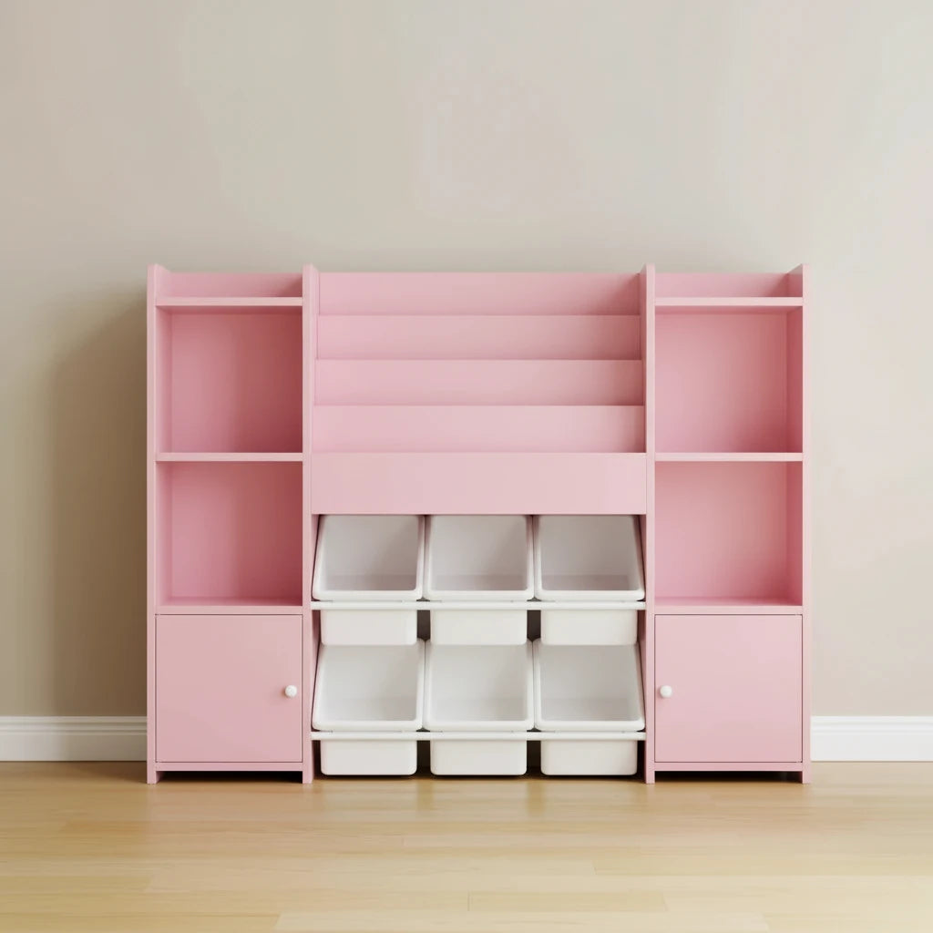 Meuble_de_rangement_jouet_enfant_bebe_rose_2-Espace Enfant