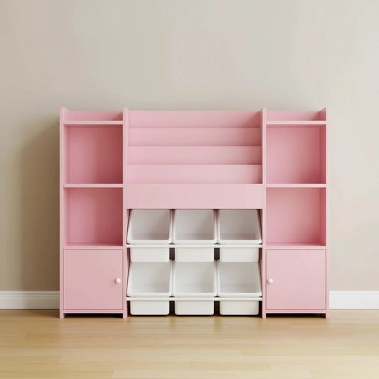 Meuble_de_rangement_jouet_enfant_bebe_rose_2-Espace Enfant