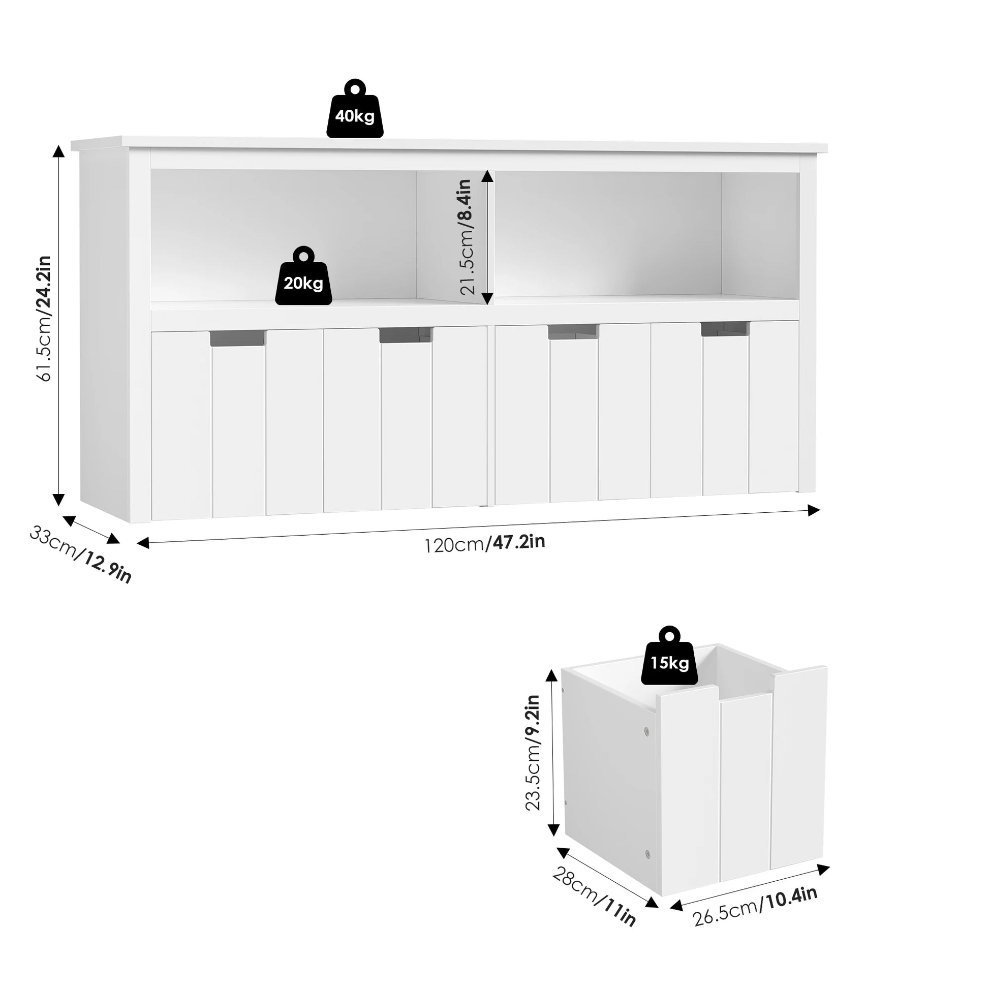 Meuble de rangement jouet mesure - Espace Enfant