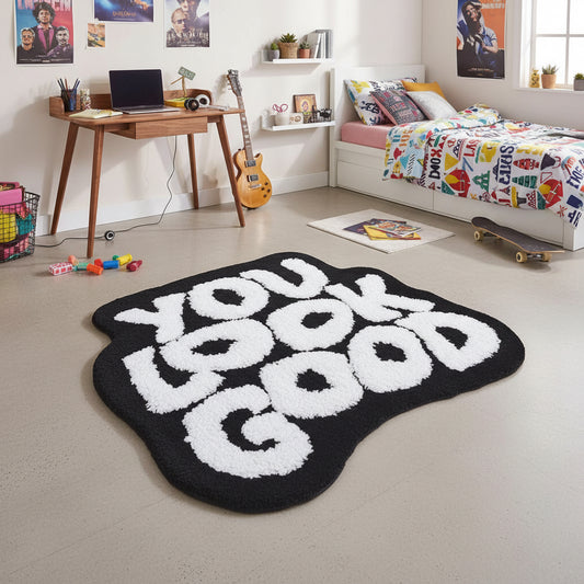 Tapis enfant chambre écriture - espace enfant