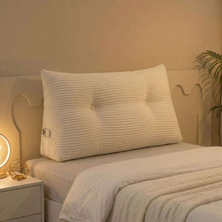 coussin-tete-de-lit-beige - Espace Enfant