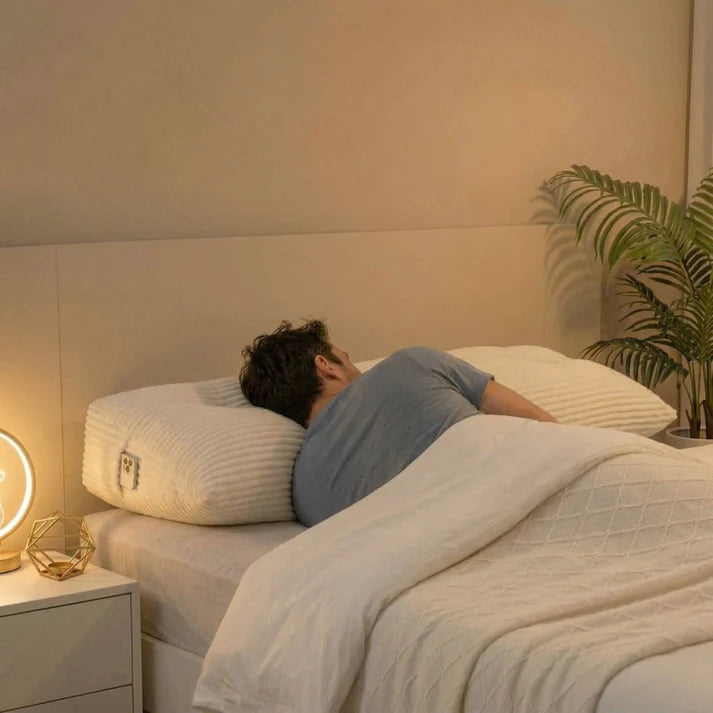 coussin-tete-de-lit-cale-dos-homme-allonge - Espace Enfant